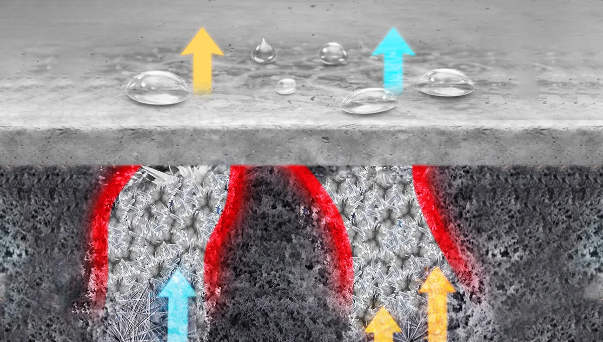 Hydrophobic Molecular Layer Mechanism