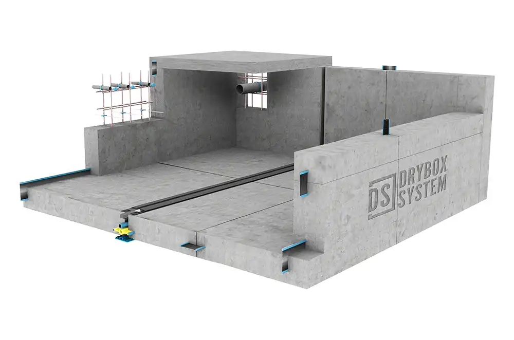 DRYBOX System by Supershield for integrated waterproofing and joint sealing of below-ground structures